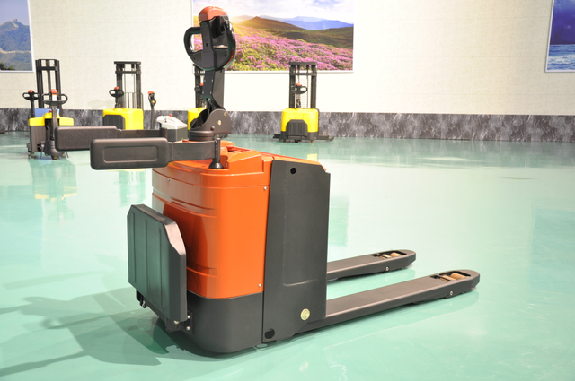 Transpalette électrique autoporté de 2 tonnes, 2,5 tonnes, 3 tonnes, avec système de conduite USA CURTIS AC, batterie sans entretien ELEP-20/25/30