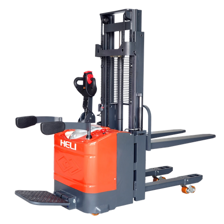 Everlift 1.5T 3-3,5 m Stand-on Truck-on Double Lift Electric Electric Self Load Louing Pallet Pallet Forklift 