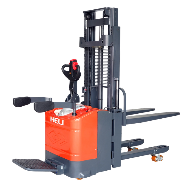 Everlift 1.5T 3-3,5 m Stand-on Truck-on Double Lift Electric Electric Self Load Louing Pallet Pallet Forklift 