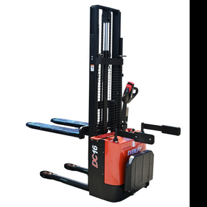 Everlift 1500kg 2000kg 3M Palette Battery Power Stacklift Forklift avec support sur la plate-forme pédale